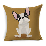 Boston Terrier Golden Retriever Husky Schnauzer Dachshund Dog Print Decorative Pillowcase Cushion Covers Sofa Chair Home Decor