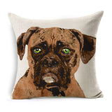 Boston Terrier Golden Retriever Husky Schnauzer Dachshund Dog Print Decorative Pillowcase Cushion Covers Sofa Chair Home Decor