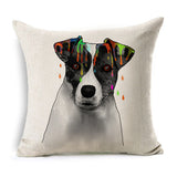 Boston Terrier Golden Retriever Husky Schnauzer Dachshund Dog Print Decorative Pillowcase Cushion Covers Sofa Chair Home Decor