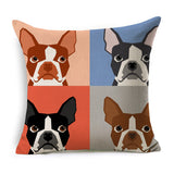 Boston Terrier Golden Retriever Husky Schnauzer Dachshund Dog Print Decorative Pillowcase Cushion Covers Sofa Chair Home Decor