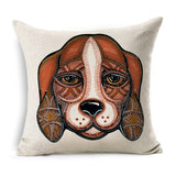 Boston Terrier Golden Retriever Husky Schnauzer Dachshund Dog Print Decorative Pillowcase Cushion Covers Sofa Chair Home Decor