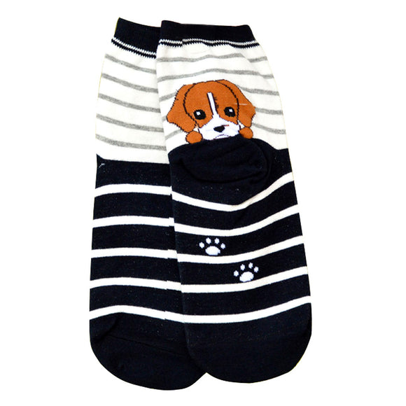 New Animals Cartoon Socks Women 3D Print Dogs Puppy Casual Meias Retriever Schnauzer Husky Bulldog Cotton Skarpetki #OR