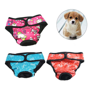 3 PCS Pet Dog Puppy Diaper Sanitary Physiological Pants Female Dog Shorts Panties Menstruation Underwear