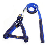 Dog  Harness Leash Set Heavy Duty Denim Dog Leash Collar, 1 Set